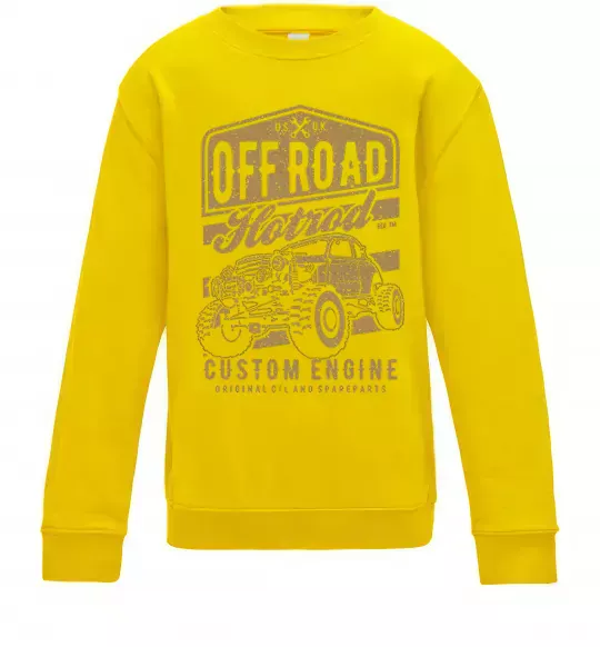Детский Свитшот Offroad Hotrod Солнечно желтый фото