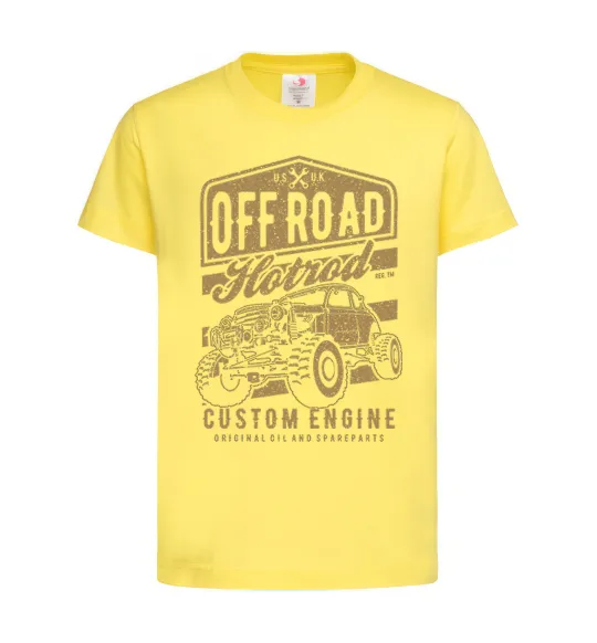 Детская футболка Offroad Hotrod Лимонный фото