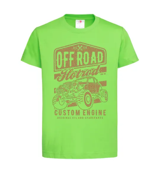 Детская футболка Offroad Hotrod Лаймовый фото