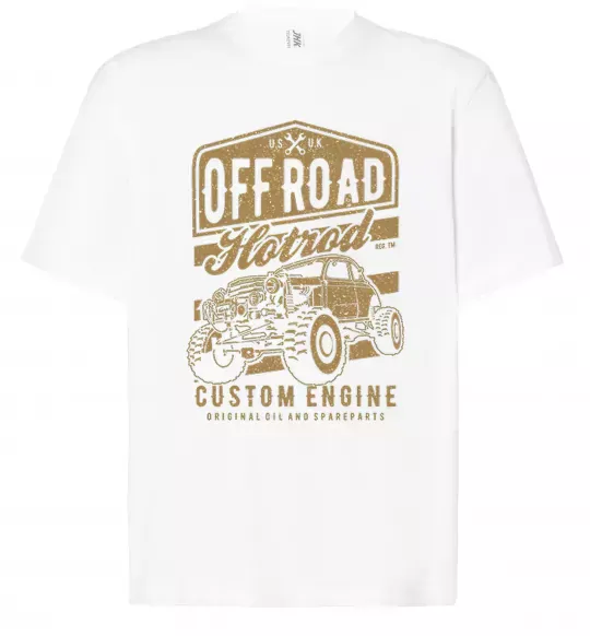 Футболка Оверсайз Offroad Hotrod Белый фото