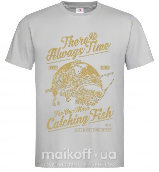 Чоловіча футболка One More Catching Fish Сірий фото
