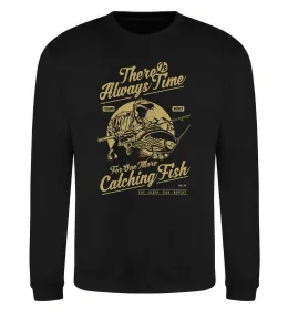 Свитшот One More Catching Fish Черный фото