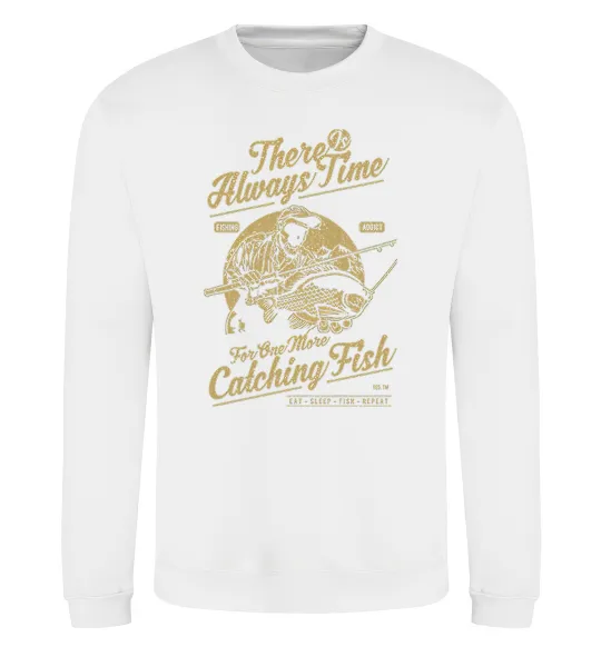 Свитшот One More Catching Fish Белый фото