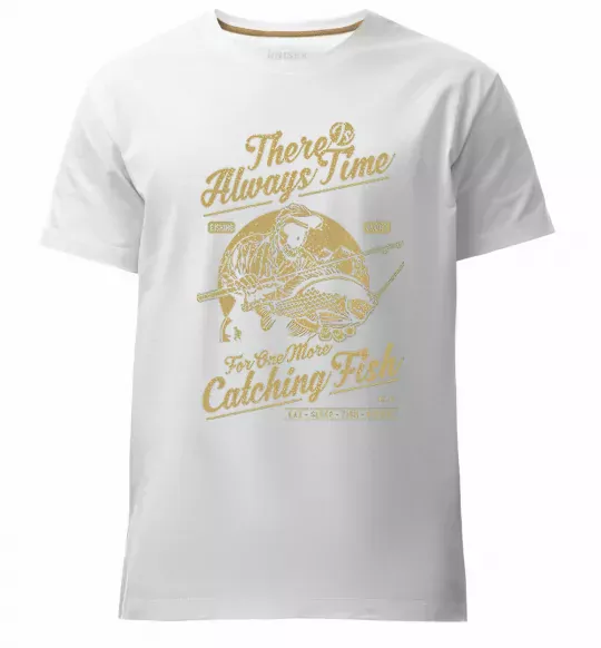 Чоловіча преміум футболка One More Catching Fish Білий фото
