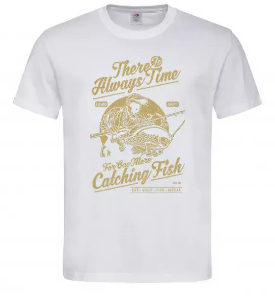 Мужская футболка One More Catching Fish Белый фото