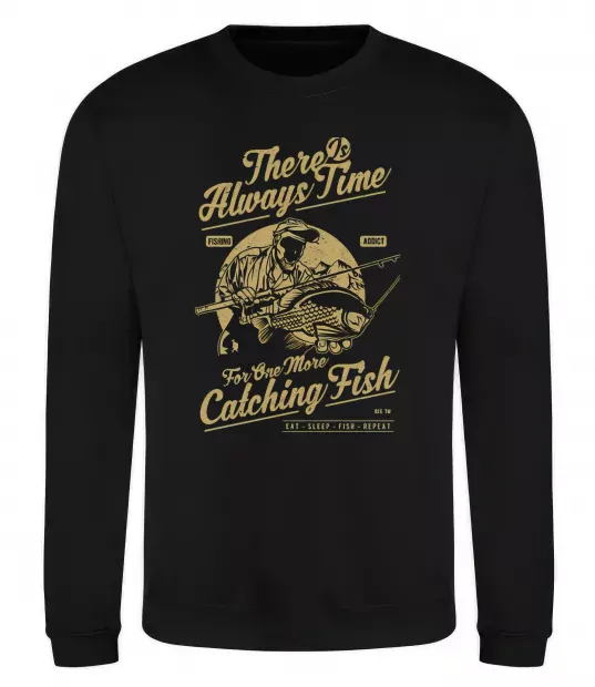 Світшот One More Catching Fish Чорний фото