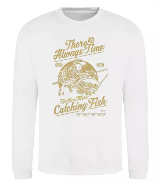 Світшот One More Catching Fish Білий фото