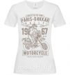 Женская футболка Paris Dakkar Rally Motorcycle Белый фото