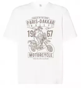 Футболка Оверсайз Biker girl moto Чорний фото