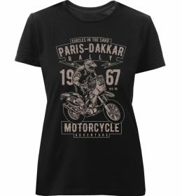 Женская премиум футболка Paris Dakkar Rally Motorcycle