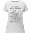 Женская премиум футболка Paris Dakkar Rally Motorcycle Белый фото