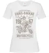 Женская футболка Paris Dakkar Rally Motorcycle Белый фото