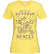 Женская футболка Paris Dakkar Rally Motorcycle Лимонный фото