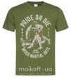 Чоловіча футболка Pride Or Die Оливковий фото