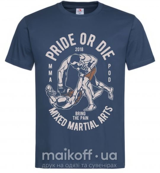 Чоловіча футболка Pride Or Die Темно-синій фото