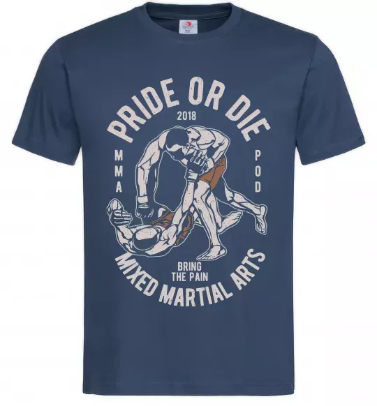 Мужская футболка Pride Or Die Темно-синий фото