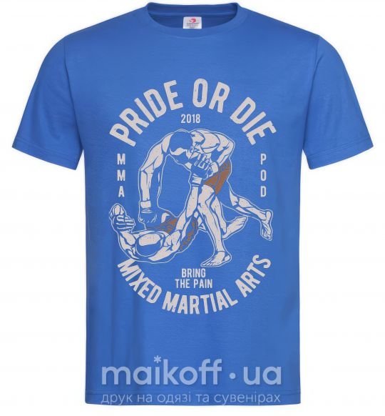 Чоловіча футболка Pride Or Die Яскраво-синій фото