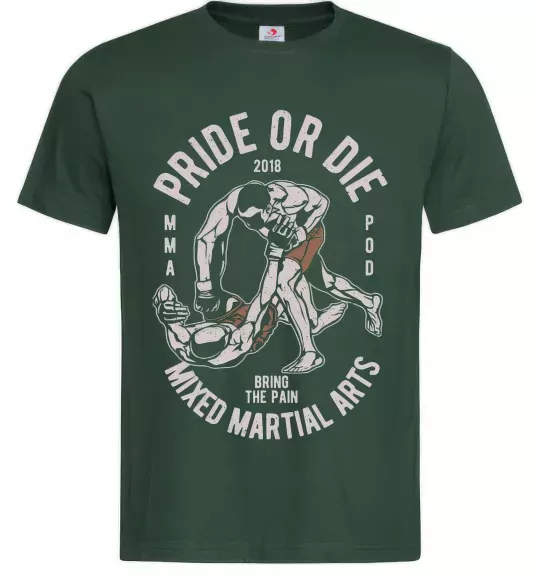 Мужская футболка Pride Or Die Темно-зеленый фото