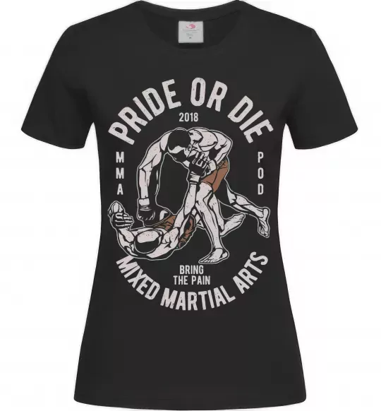 Женская футболка Pride Or Die Черный фото