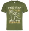 Чоловіча футболка Pride Or Die Fight club Оливковий Чоловіча футболка Pride Or Die Fight club Оливковий фото