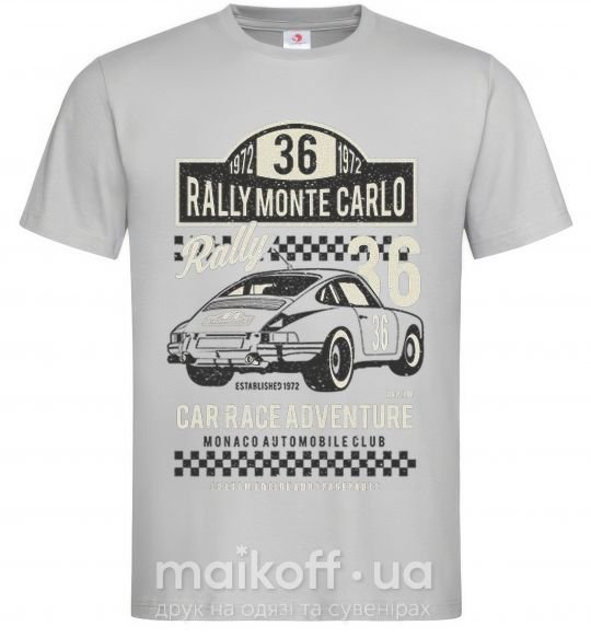 Чоловіча футболка Rally Monte Carlo Сірий фото