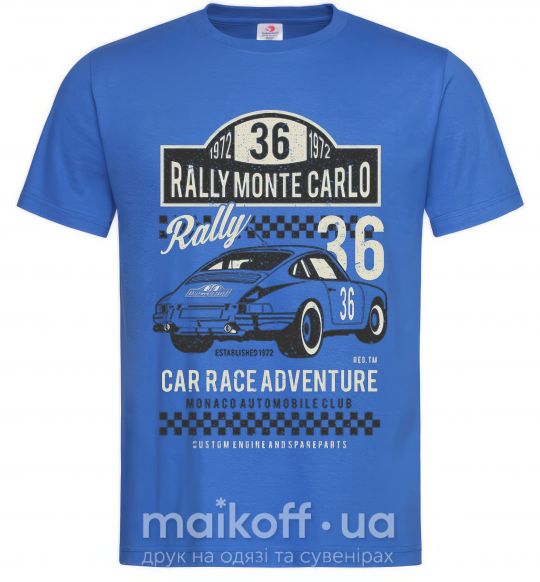 Чоловіча футболка Rally Monte Carlo Яскраво-синій фото
