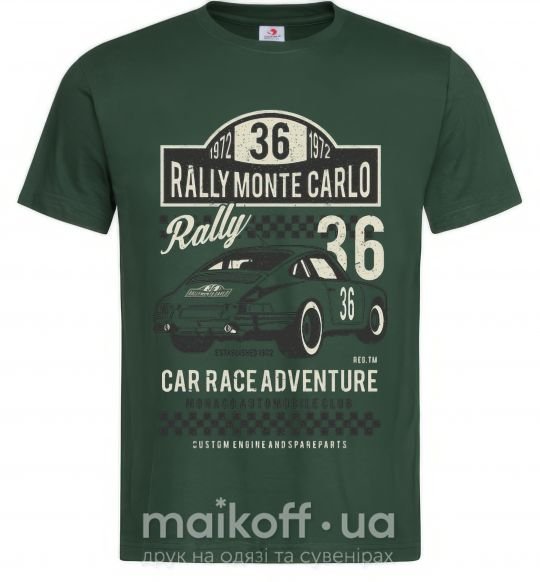 Чоловіча футболка Rally Monte Carlo Темно-зелений фото