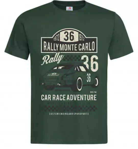 Мужская футболка Rally Monte Carlo Темно-зеленый фото