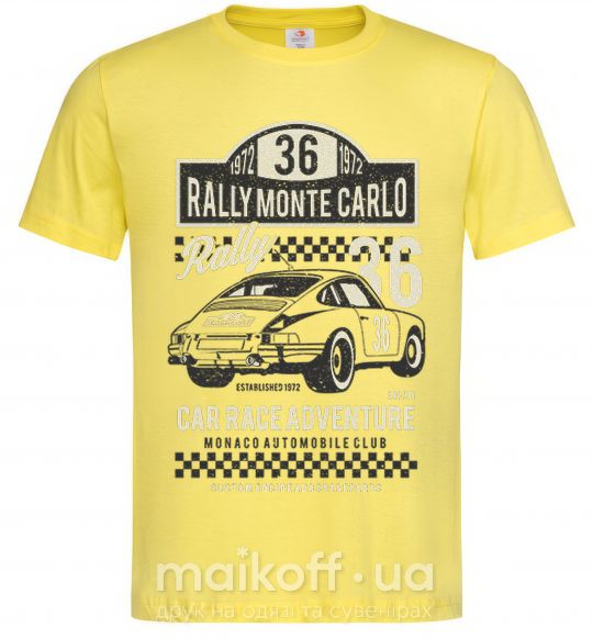 Чоловіча футболка Rally Monte Carlo Лимонний фото