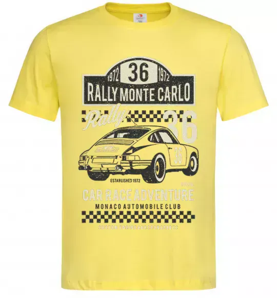 Мужская футболка Rally Monte Carlo Лимонный фото