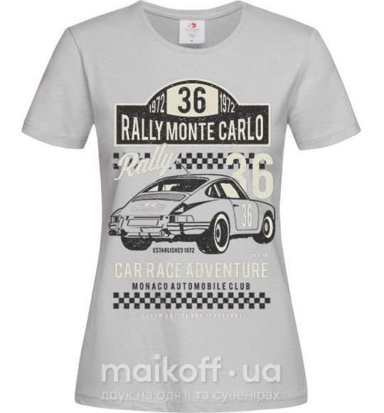 Женская футболка Rally Monte Carlo Серый фото