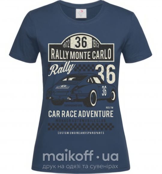 Женская футболка Rally Monte Carlo Темно-синий фото