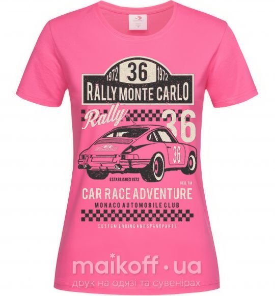Женская футболка Rally Monte Carlo Ярко-розовый фото