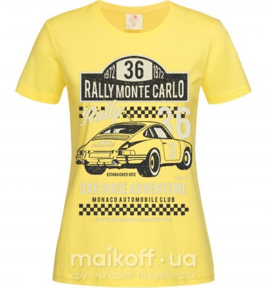 Женская футболка Rally Monte Carlo Лимонный фото