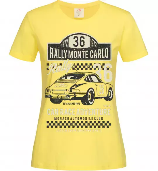 Женская футболка Rally Monte Carlo Лимонный фото