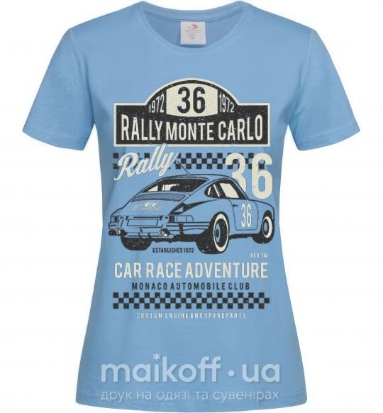 Женская футболка Rally Monte Carlo Голубой фото