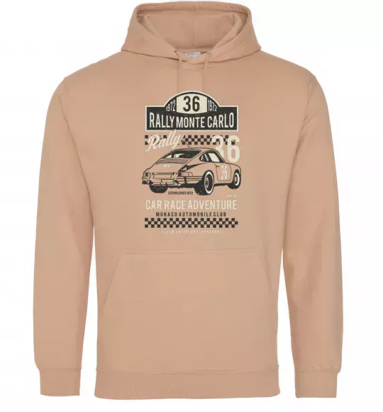 Мужская толстовка (худи) Rally Monte Carlo Песочный фото