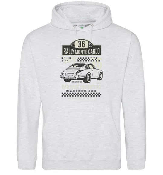 Женская толстовка (худи) Rally Monte Carlo Серый меланж фото