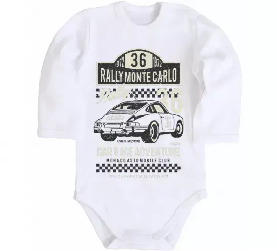 Детский боди Rally Monte Carlo Белый фото