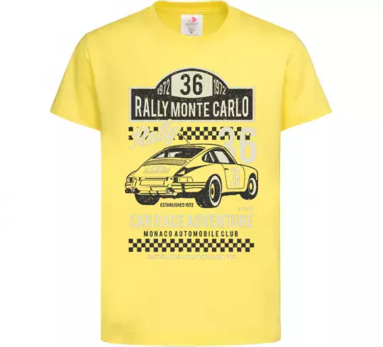 Дитяча футболка Rally Monte Carlo Лимонний фото