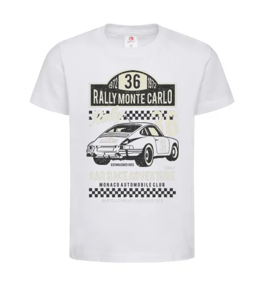 Дитяча футболка Rally Monte Carlo Білий фото