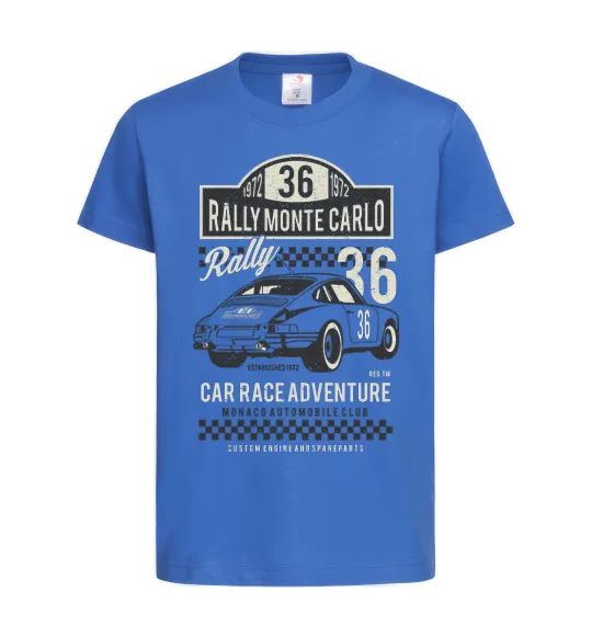 Дитяча футболка Rally Monte Carlo Яскраво-синій фото