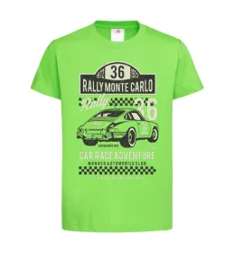 Детская футболка Rally Monte Carlo Лаймовый фото