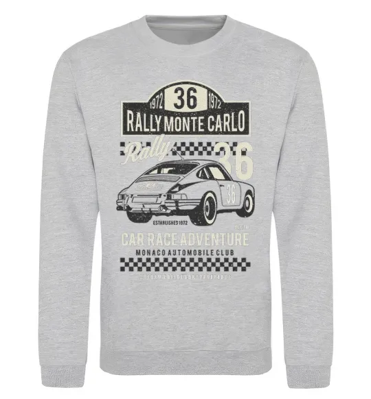 Світшот Rally Monte Carlo Сірий меланж фото
