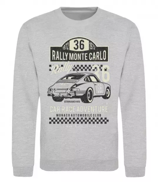 Світшот Rally Monte Carlo Сірий меланж фото