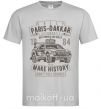 Чоловіча футболка Rally Paris Dakar Automobile Сірий фото