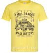 Чоловіча футболка Rally Paris Dakar Automobile Лимонний фото