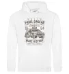Мужская толстовка (худи) Rally Paris Dakar Automobile Белый фото