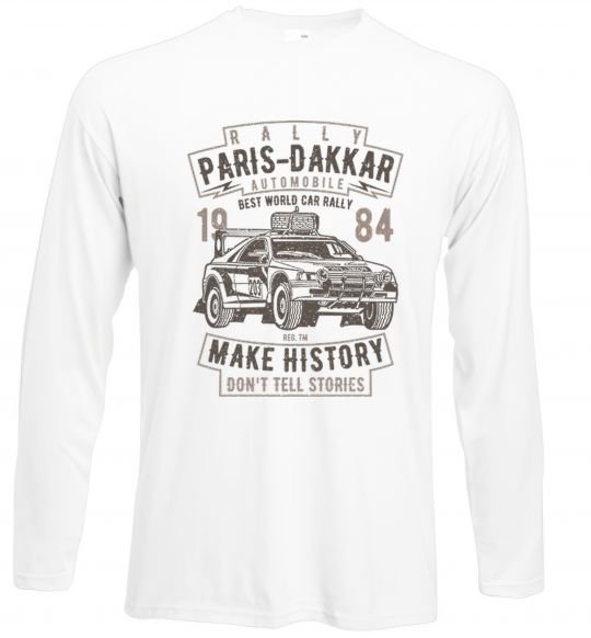 Реглан Rally Paris Dakar Automobile Білий фото