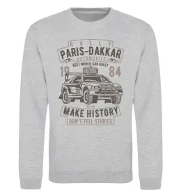 Світшот Rally Paris Dakar Automobile Сірий меланж фото